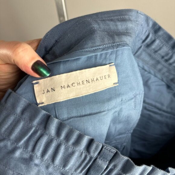 Jan Machenhauer Tom Pants Size 50 Large Light Blue 100% Cotton Relaxed Fit $329 - Picture 9 of 9